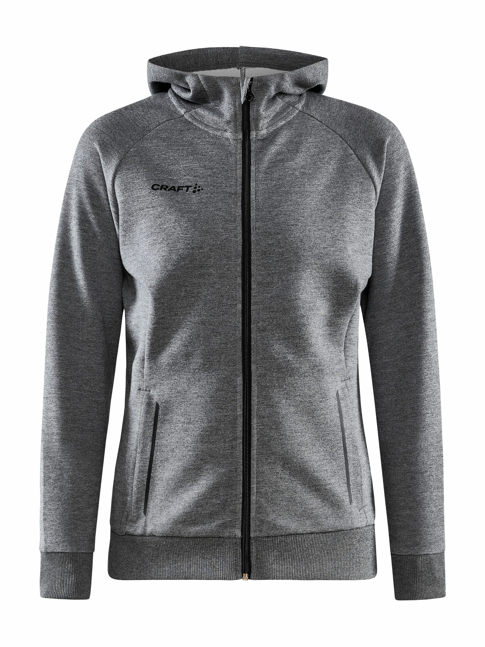 Craft Core Soul Full Zip Hood Kvinder Dk Grey Melange