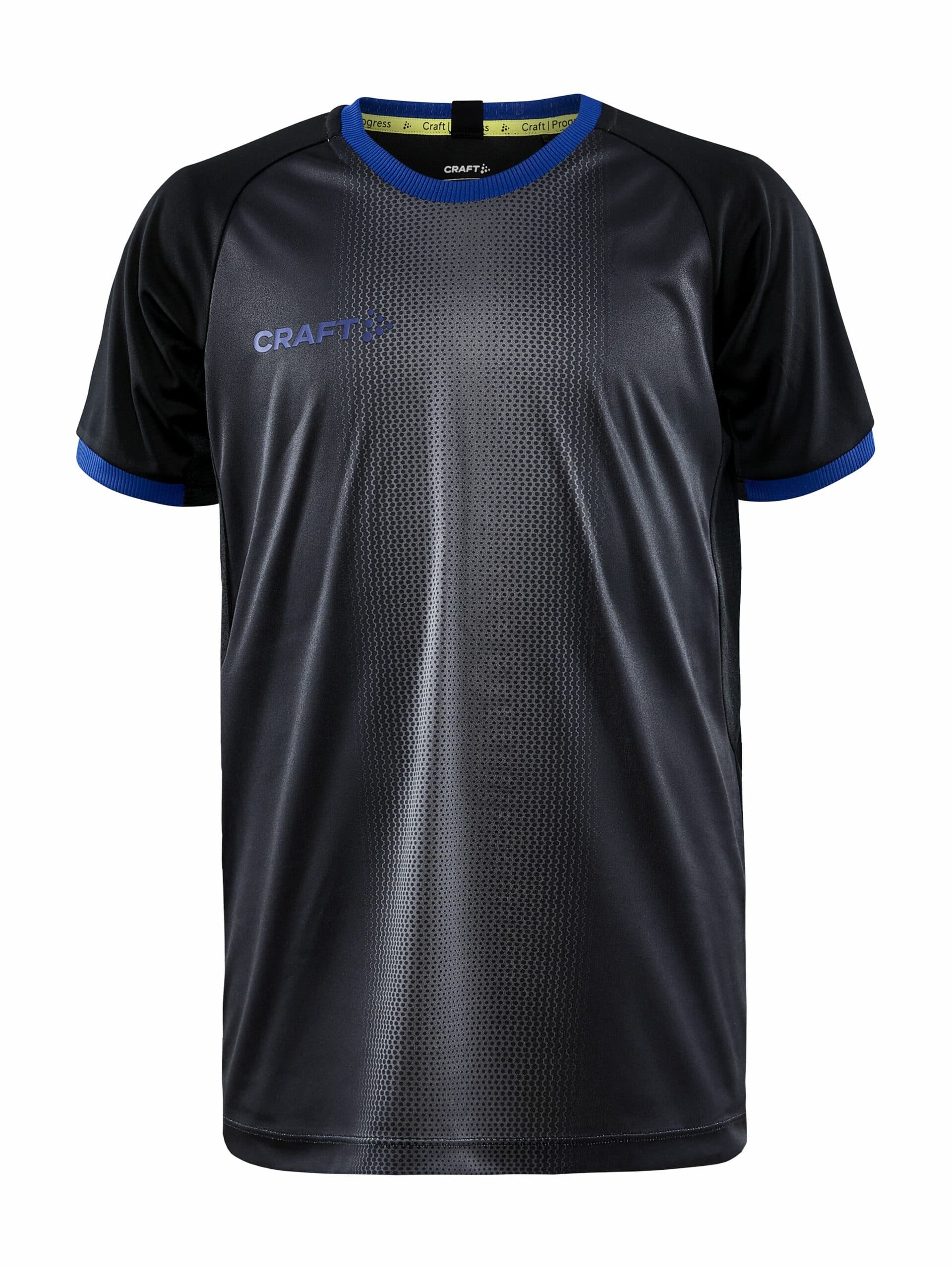 Craft Progress Graphic Jersey Jr Black Club Cobolt 134 140