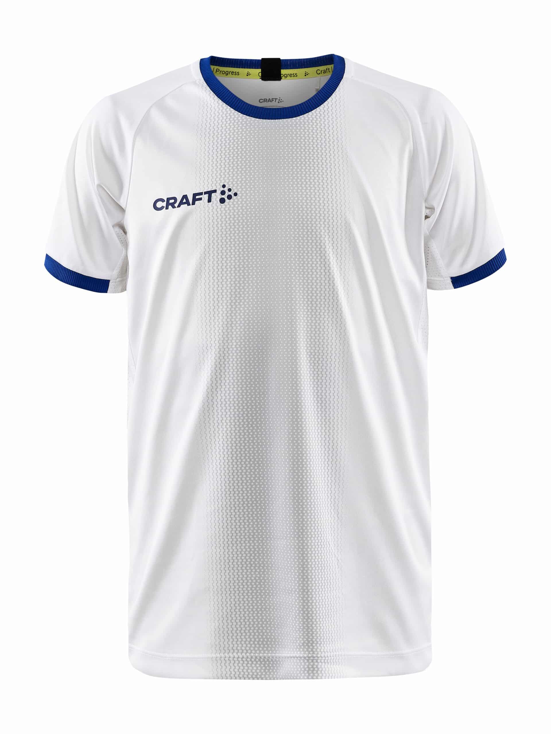 Craft Progress Graphic Jersey Jr White Club Cobolt 134 140
