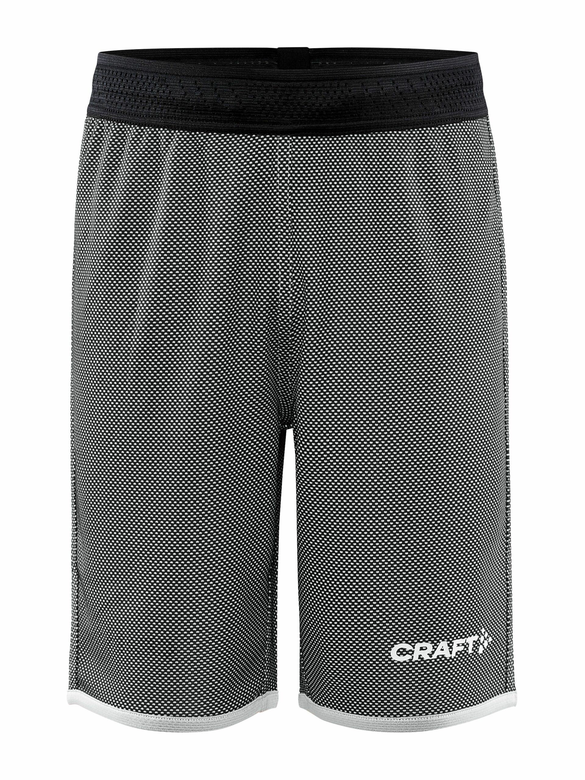 Craft Progress Reversible Basket Shorts Jr Black White 146 152