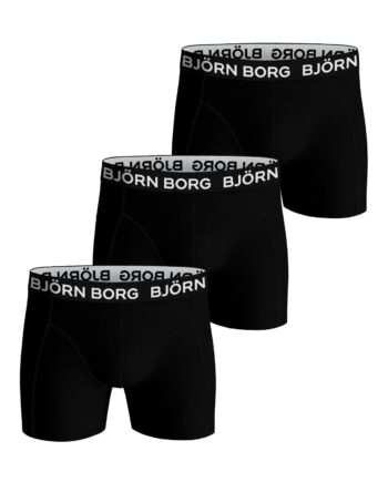 Björn Borg Cotton Stretch Boxershorts   -pak  Sort