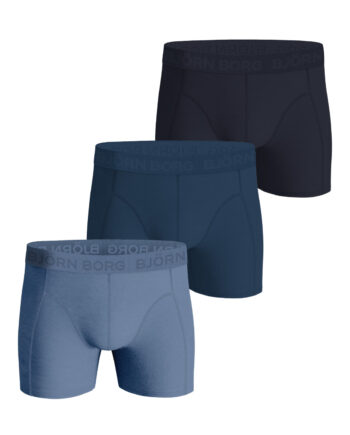 Björn Borg Cotton Stretch Boxershorts   -pak  Blå Navy Sort