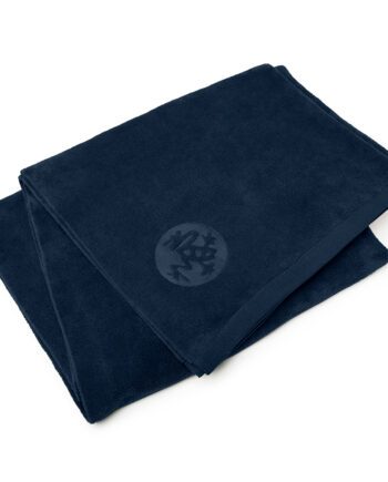 Manduka Equa Yoga Mat Håndklæde  Mørkeblå Midnight