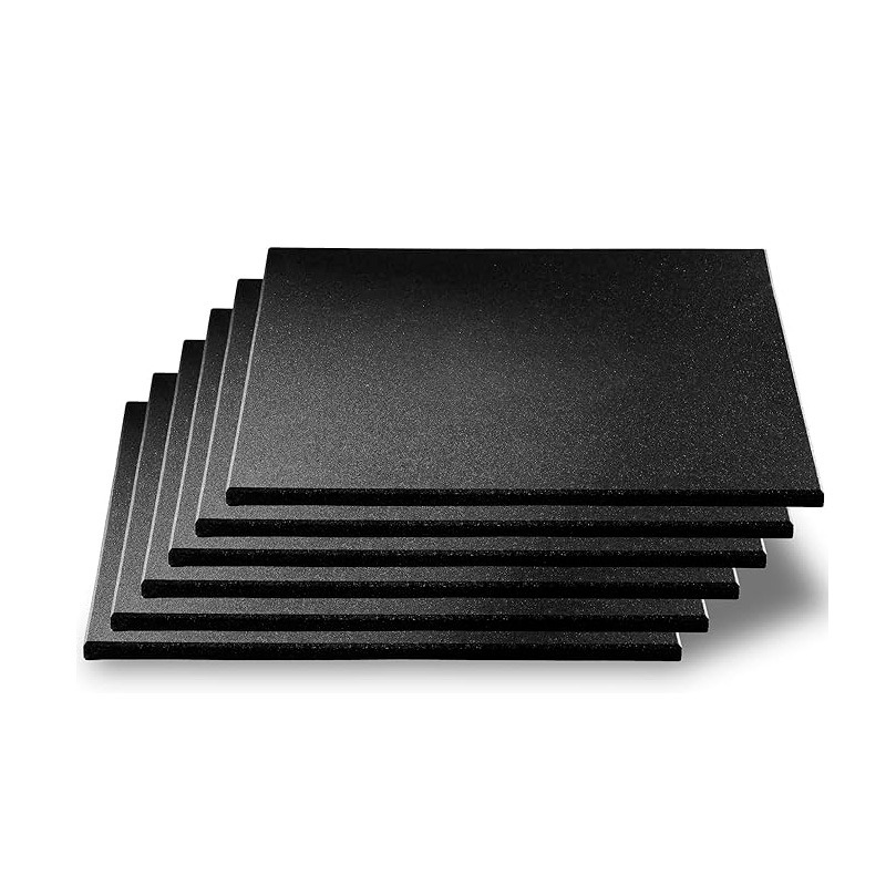 Odin Pro Gummigulv 500x500x10mm Sort