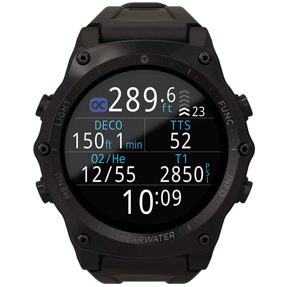 Shearwater Teric Dykkerur Perdix Ti Black