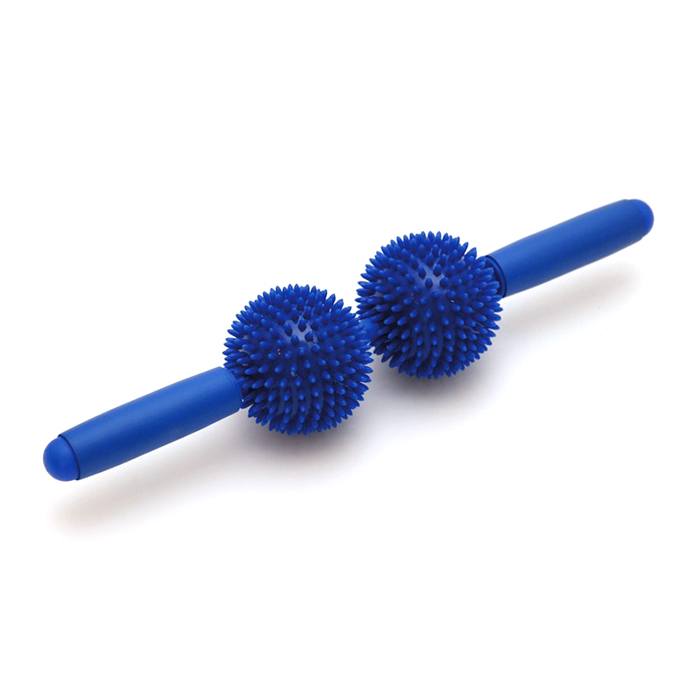 Spiky Twin Massage Roller Blå