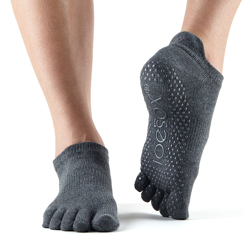 Toesox Fulltoe Lowrise Grip Koksgrå