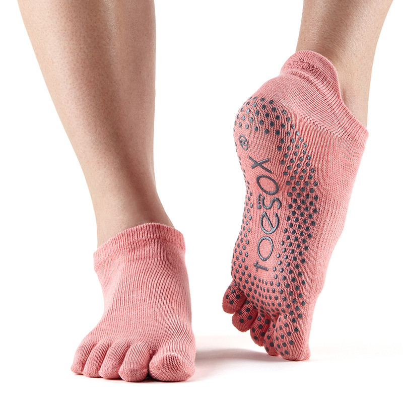 Toesox Fulltoe Lowrise Grip Melon