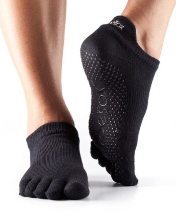Toesox Fulltoe Lowrise Grip  Sort Xs