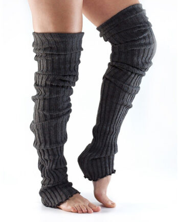 Toesox Legwarmers Thigh High  Mørkgrå
