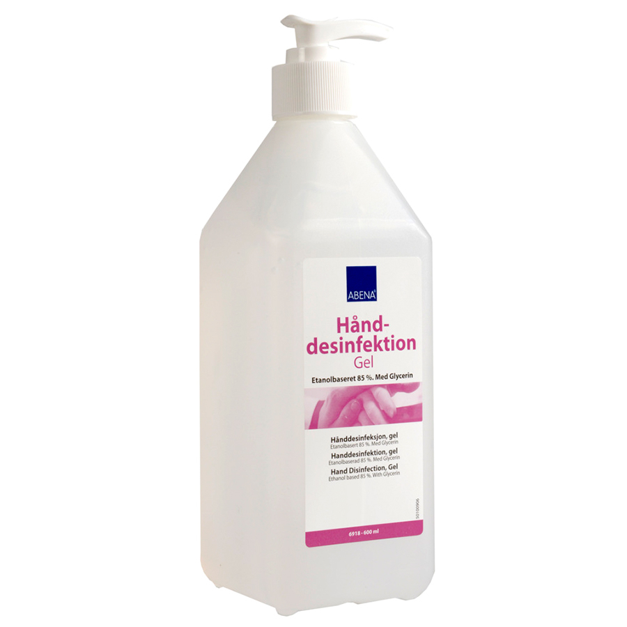 Abena Hånddesinfektionsgel 85 Ethanol 600 Ml
