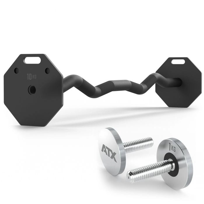 Atx  Octa Dumbbells Sz-bar  Professionel Ez-stang Til Octa Håndvægtsystem