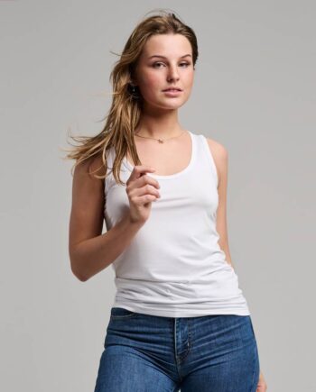Bambusa Basis Tanktop Hvid   Pk