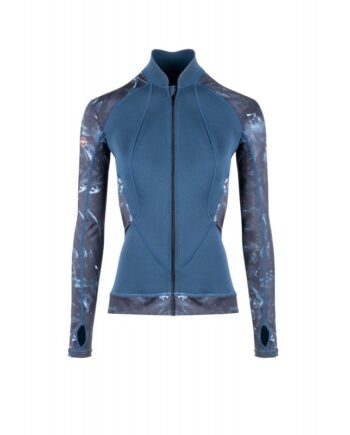Beuchat Atoll Zipped Jacket Seaweed Dame   Mm Blå
