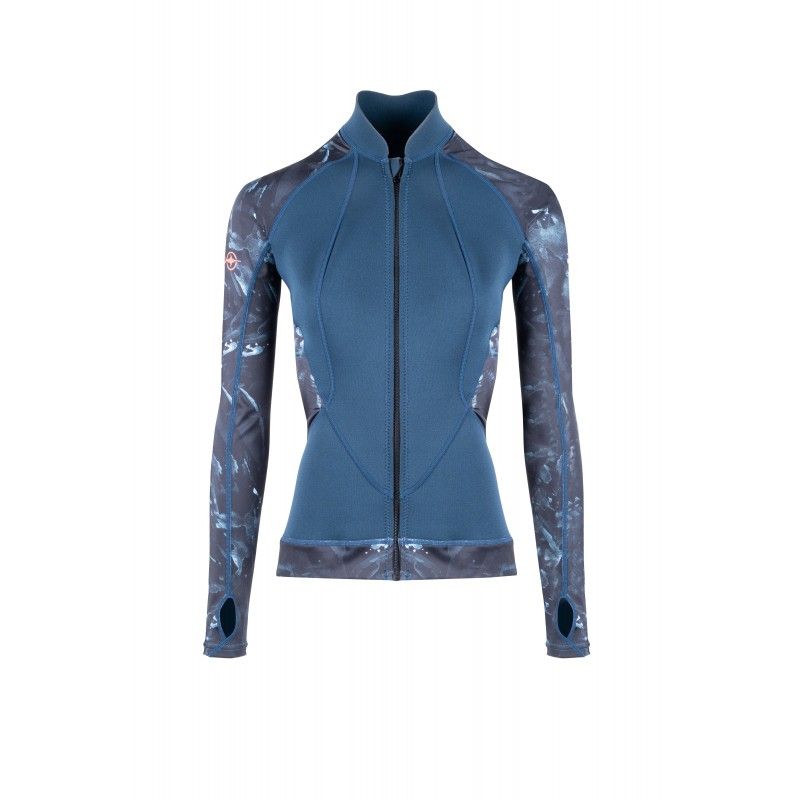 Beuchat Atoll Zipped Jacket Seaweed Dame Mm Blå