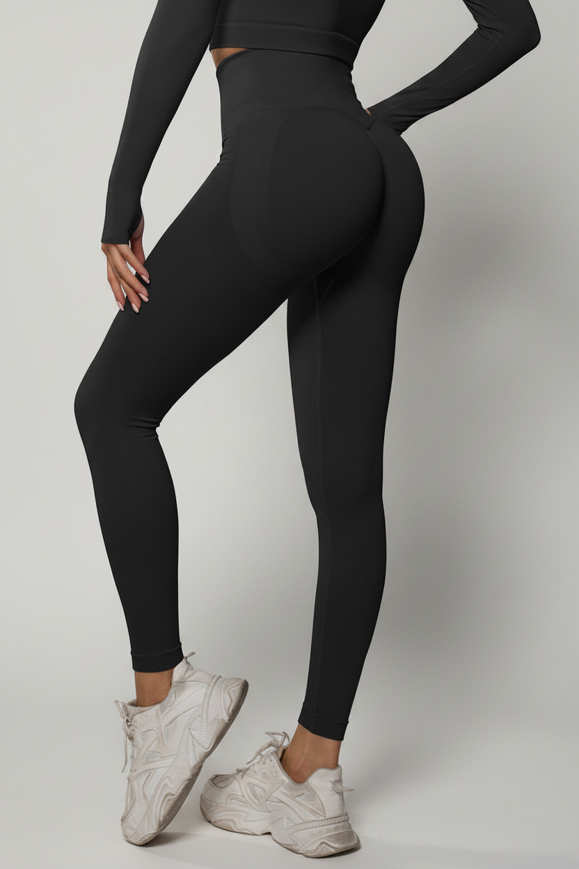 Bodycurve Scrunch Tights Black Small Black