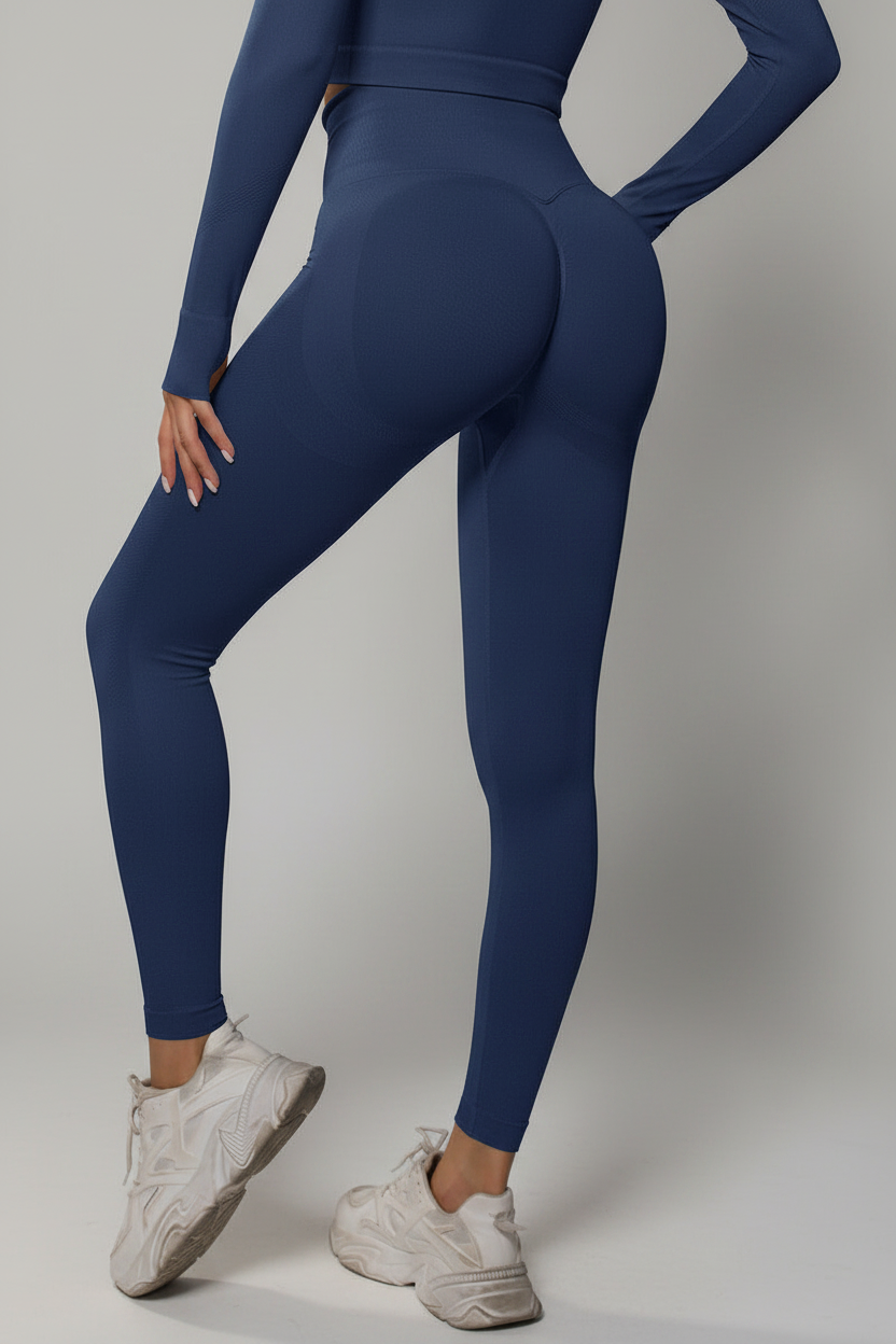 Bodycurve Scrunch Tights Darkblue Small Darkblue