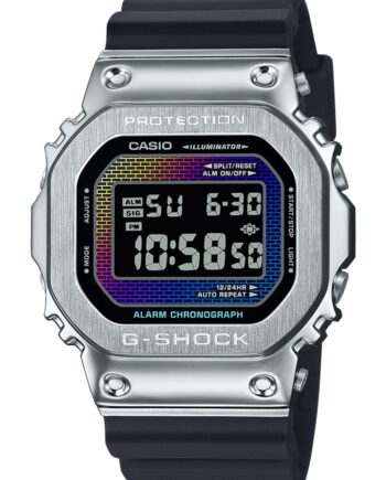 Casio Gm-5600rw-1er Herreur  -shock  -steel