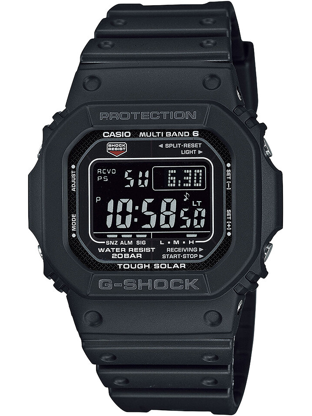 Casio Gw-m5610u-1ber Herreur  -shock Soldrevet Ur