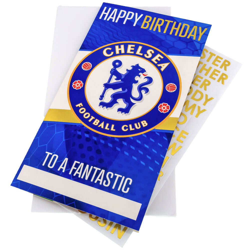 Chelsea Fc Personligt Fødselsdagskort