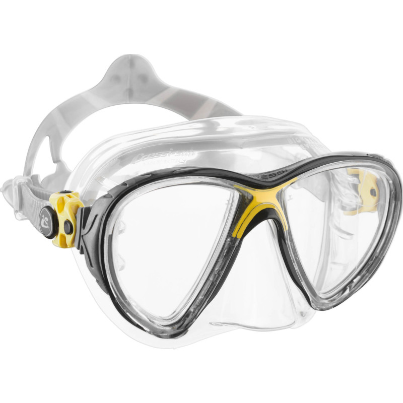 Cressi Big Eyes Evolution Crystal Dykkermaske Crystal Gul