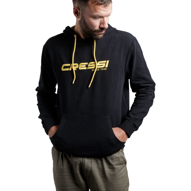 Cressi Cressi 1946 Hoodie Sort Gul