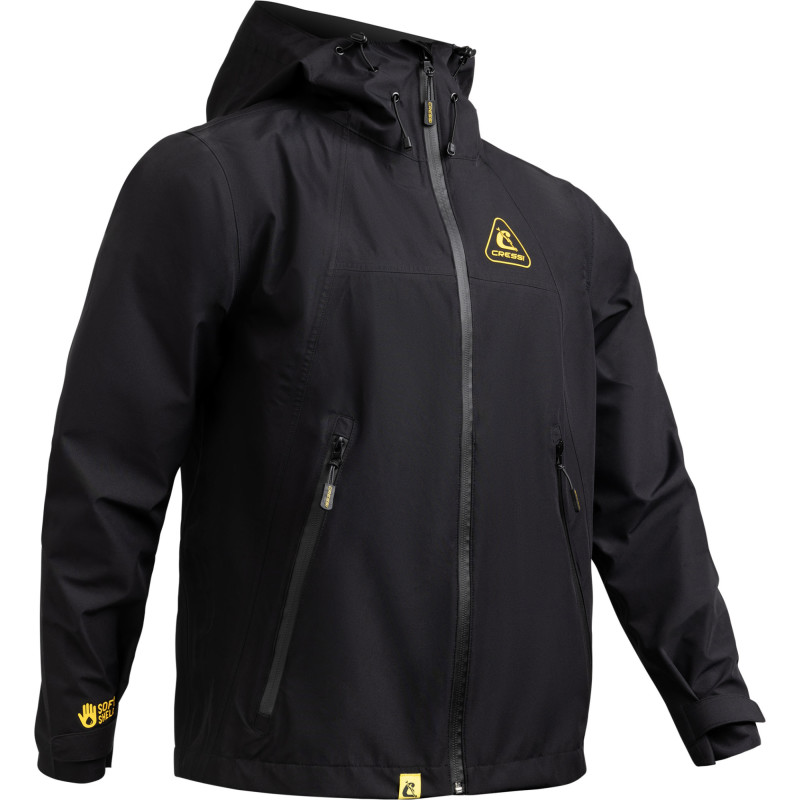 Cressi Cressi 1946 Shell Jacket Sort Gul