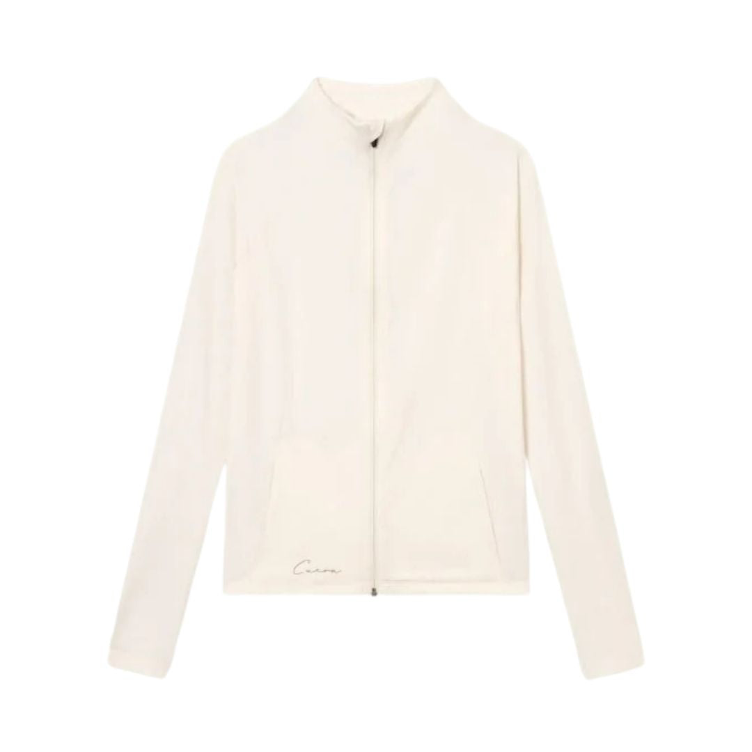 Cuera Active Zip Cardigan Off White