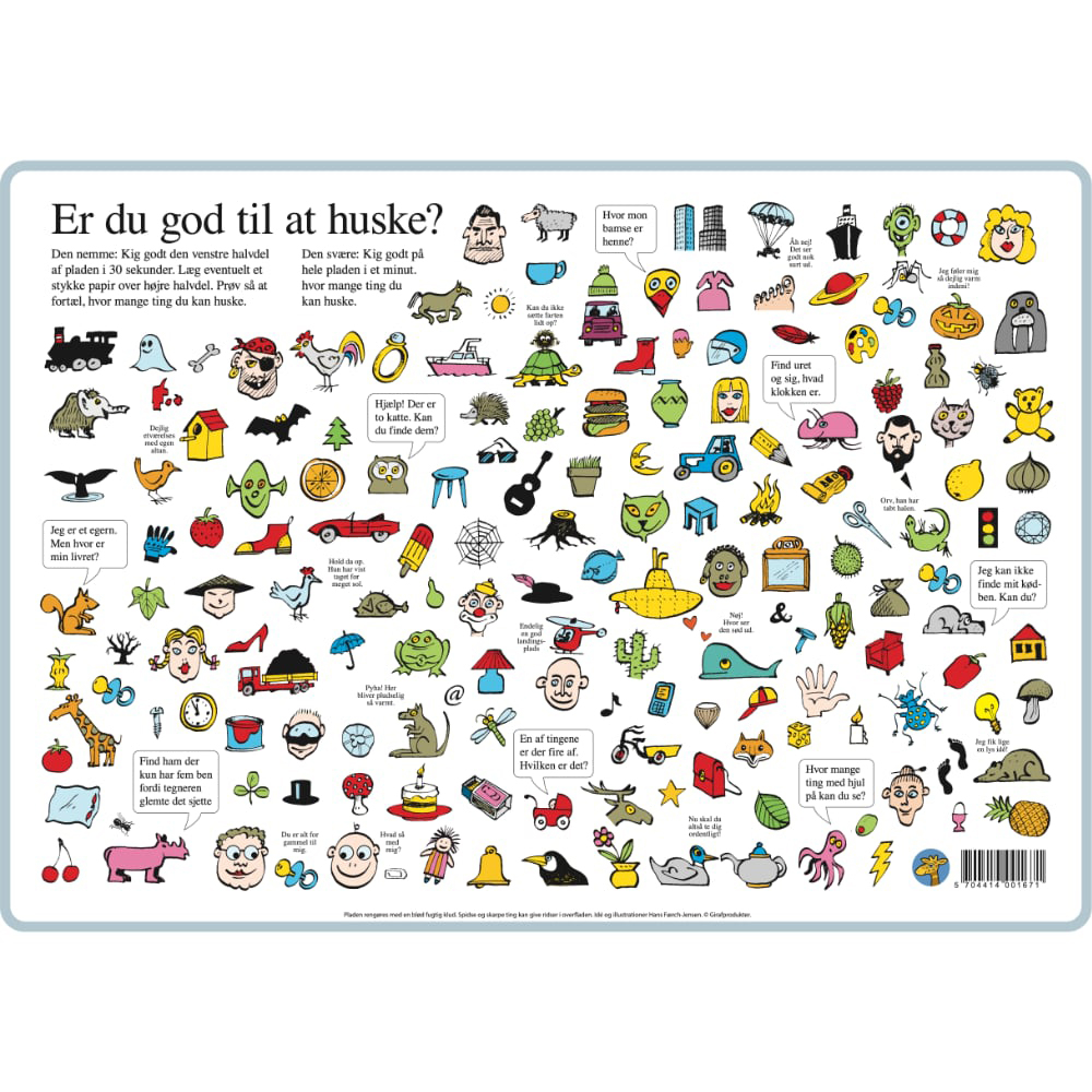 Er Du God Til At Huske  Dækkeserviet