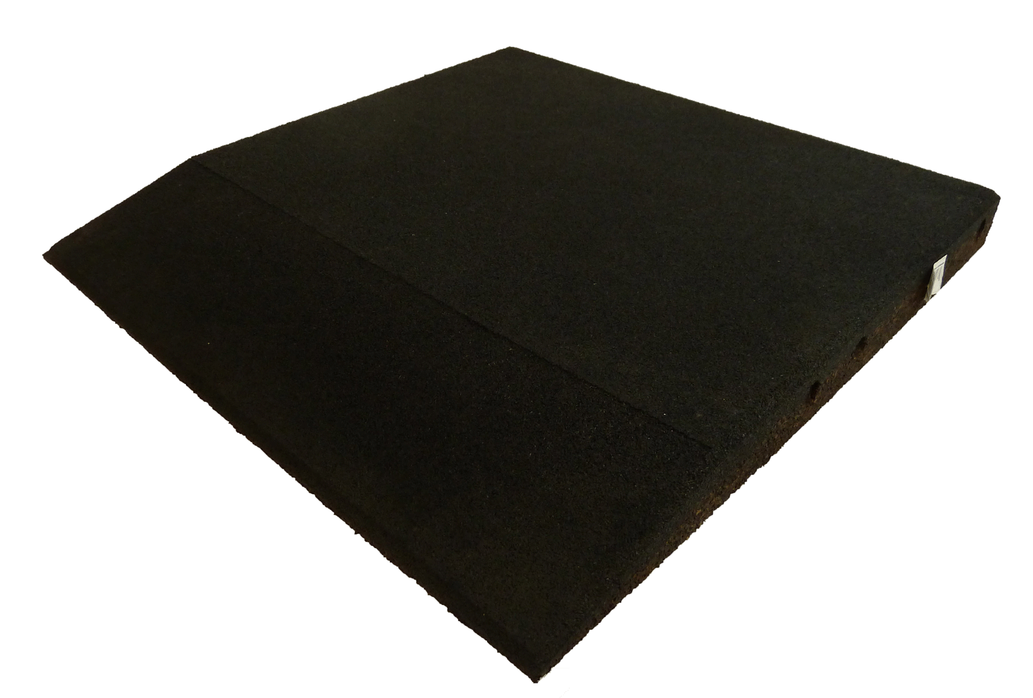 Ergofloor Ergoplay Impact Gummifliser   Faldunderlag Rampe 500x500x45 Mm Sort