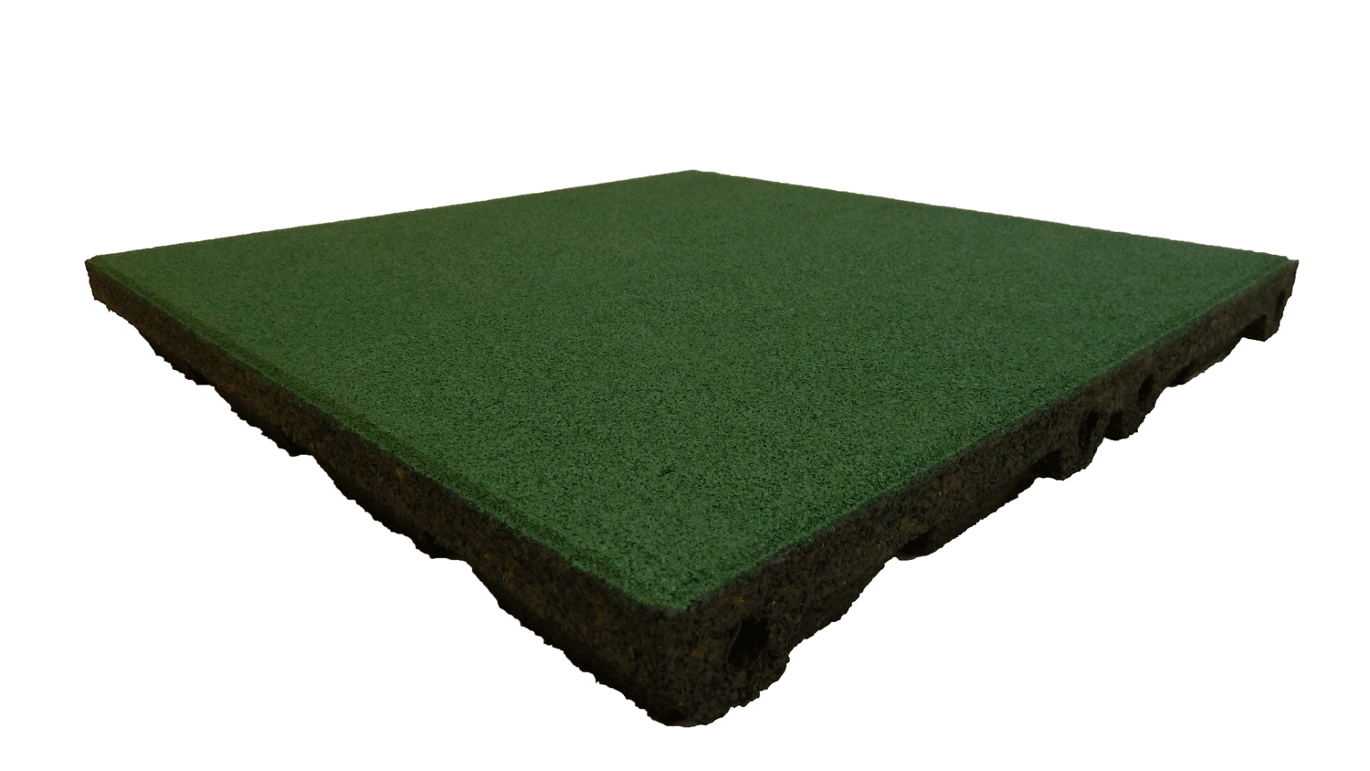 Ergofloor Ergoplay Impact Gummifliser   Faldunderlag 500x500x75 Mm Grøn