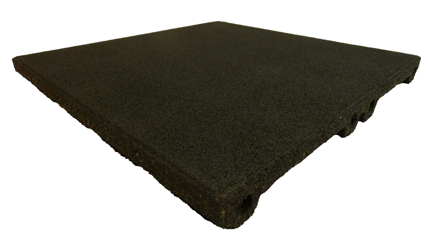 Ergofloor Ergoplay Impact Gummifliser   Faldunderlag 500x500x60 Mm Sort
