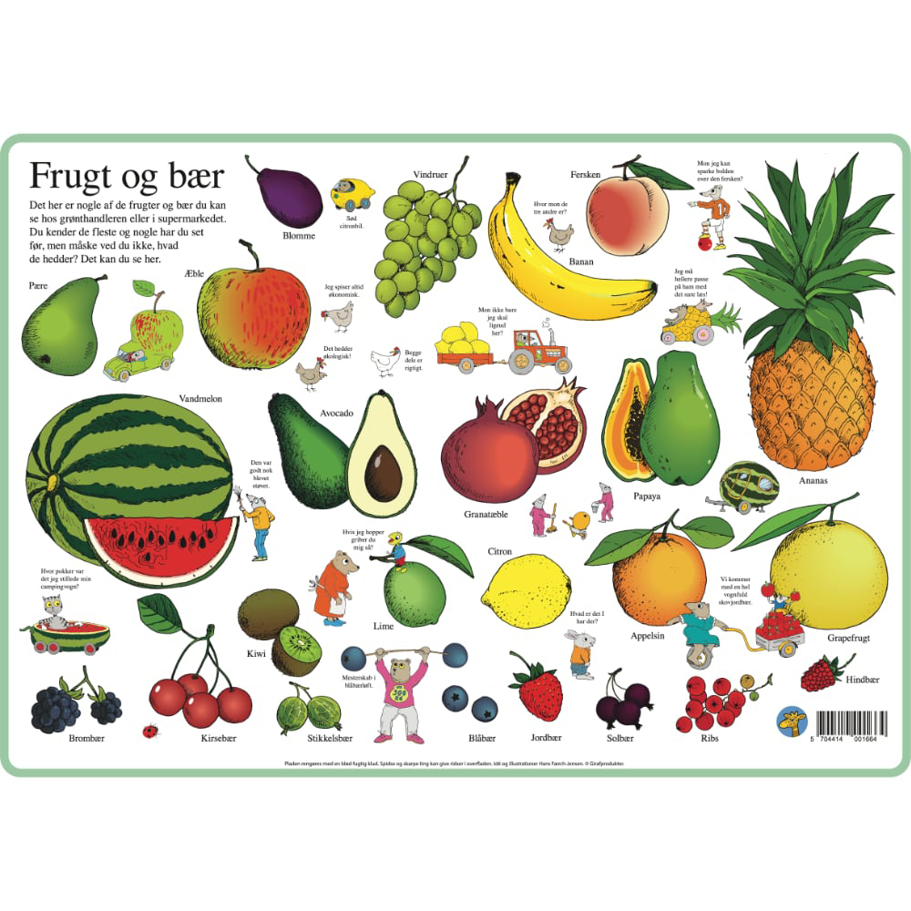 Frugt Og Bær Dækkeserviet