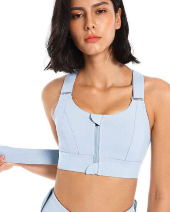 High Support Sports Bh Med Lynlås     Skyblue Medium   Skyblue