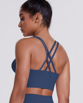 Lea Crossback Sports Bh Navy Small   Navy