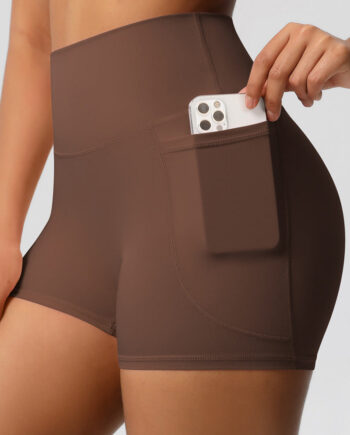 Lea Shorts Med Lommer Brown Small   Brown