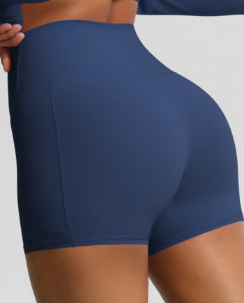 Lea Shorts Med Lommer Navy Small   Navy