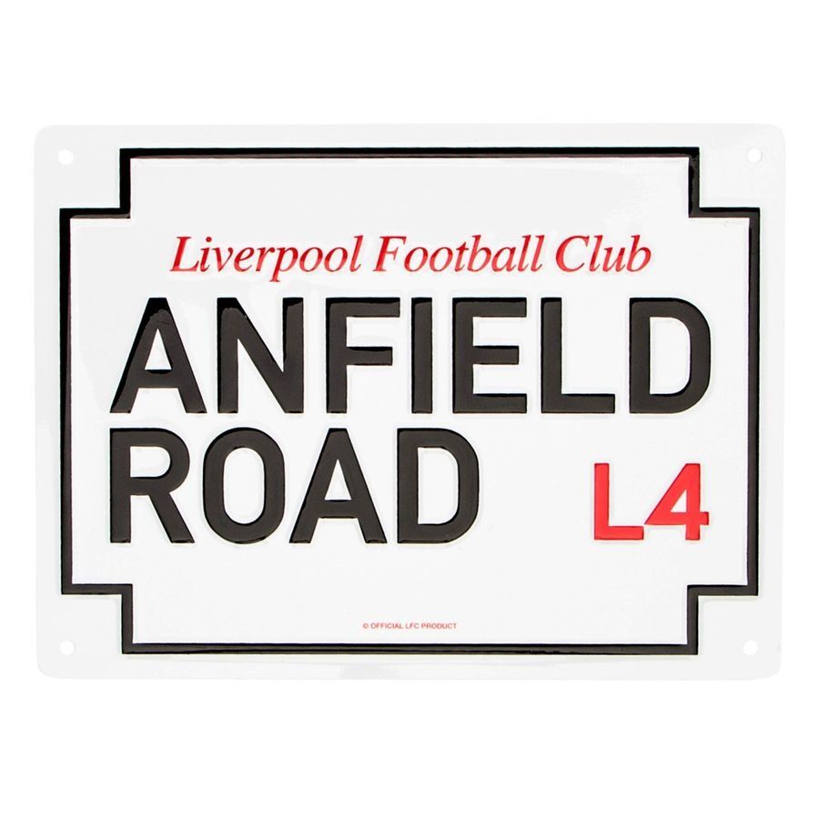 Liverpool Fc Anfield Road Skilt Metal