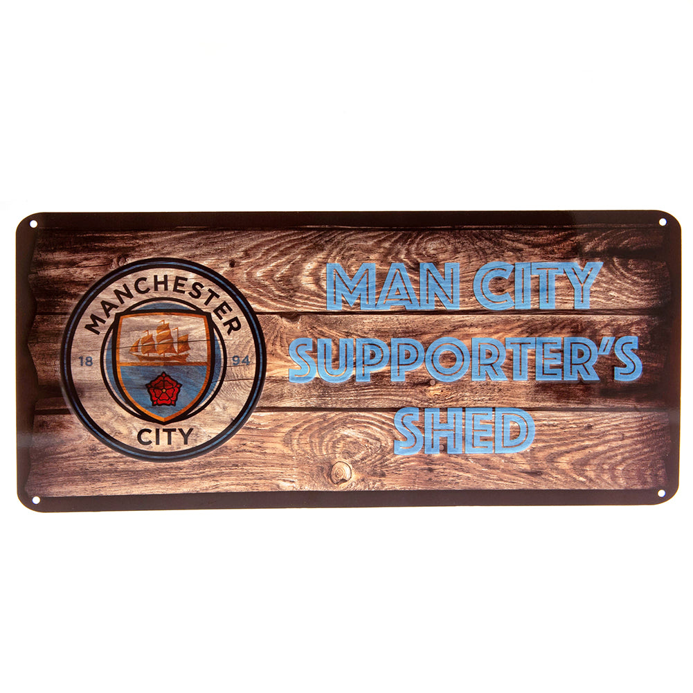 Manchester City Metal Skilt