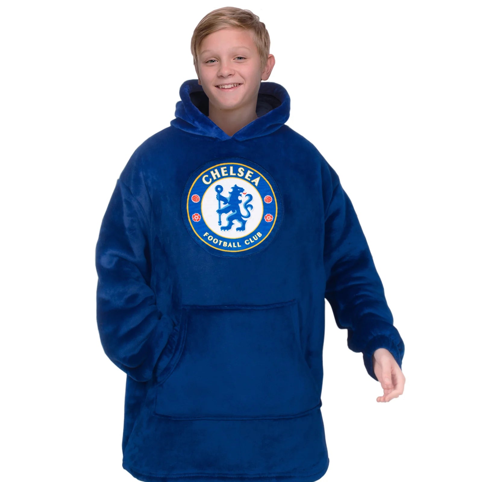 Officiel Chelsea Fc Oversized Hoodie-tæppe Til Børn -10 år