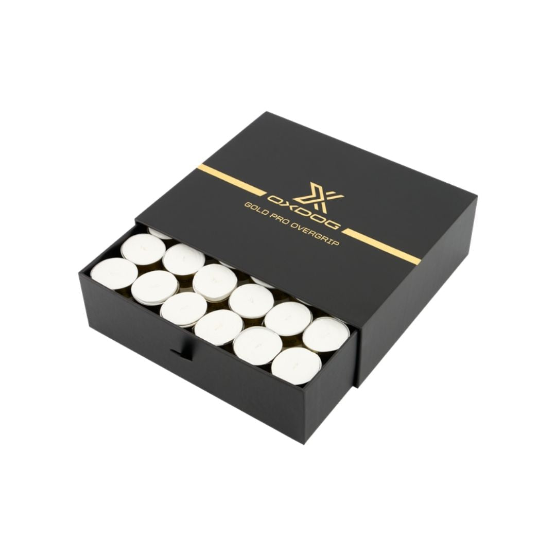 Oxdog Gold Pro Overgrips 60-pak White