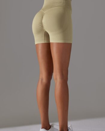 Performancepro Scrunch Shorts Khaki Small   Khaki