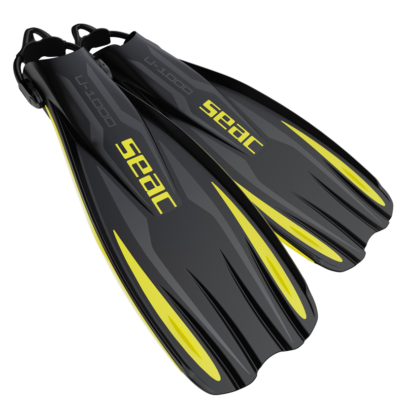 Seac Hælremsfinner -1000 Sling Strap Gul