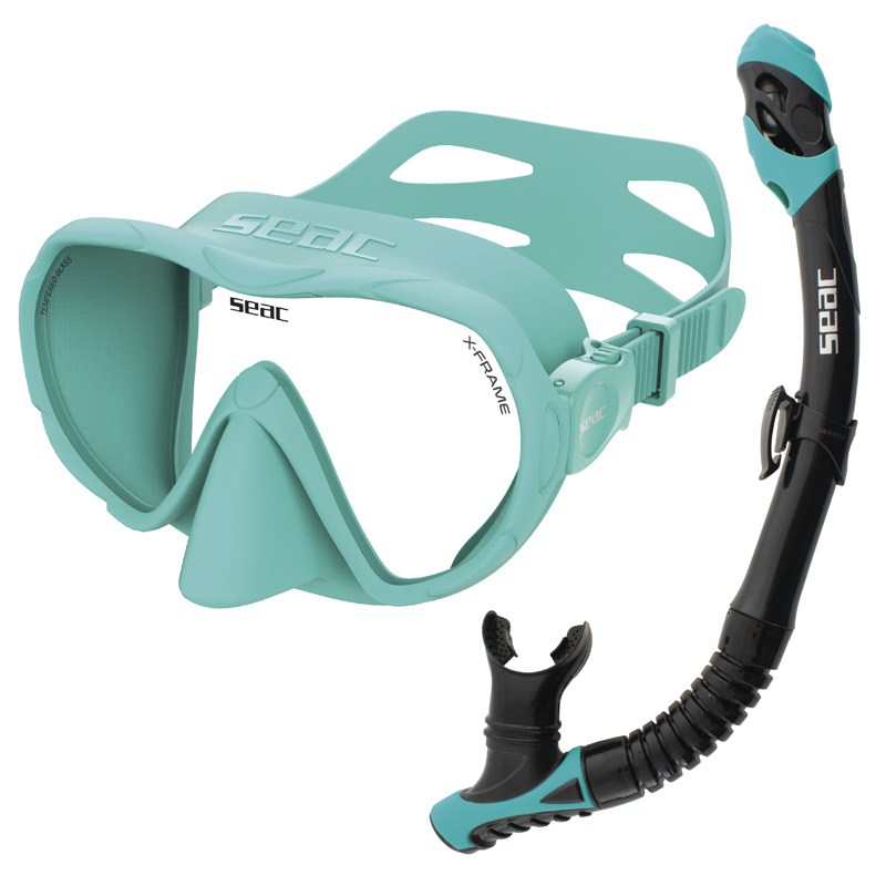 Seac Snorkelsæt -frame Combo Turkis