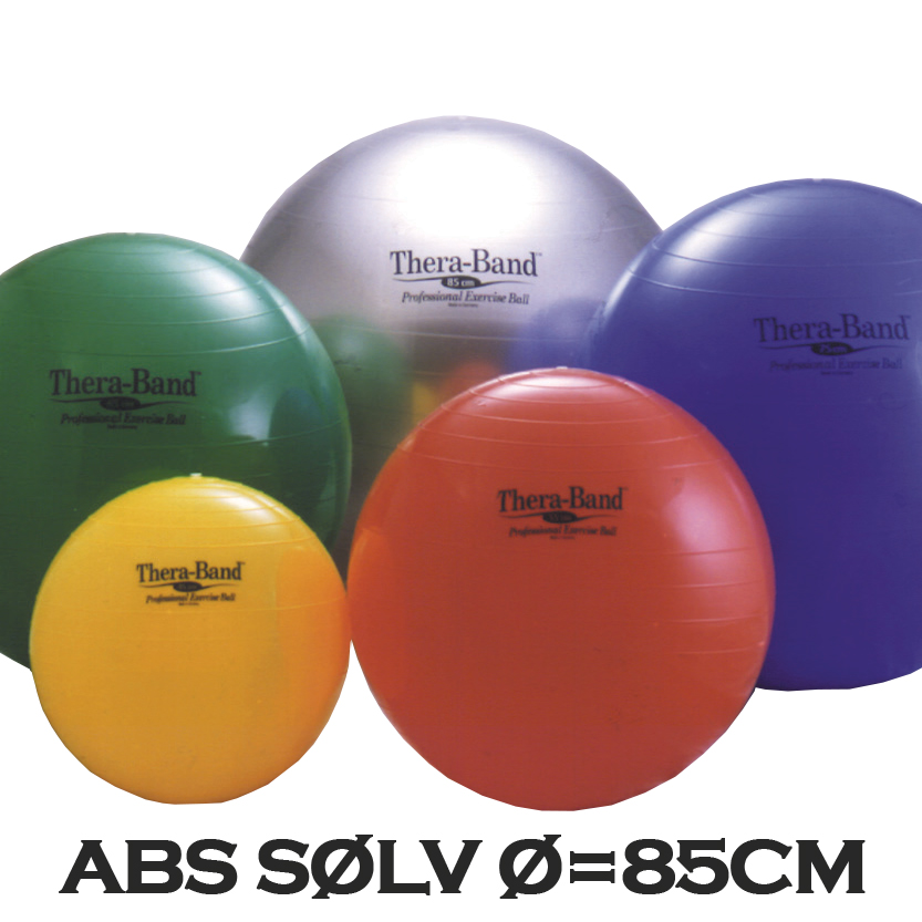 Thera-band Terapibold   Træningsbold 85cm Sølv  Inkl  Abs