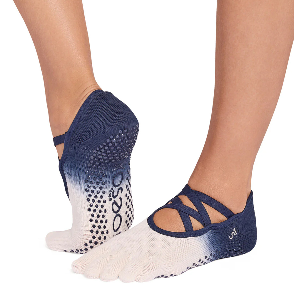 Toesox Fulltoe Elle Grip  Indigo Ombre