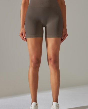 Ultrafit Scrunch Shorts Brown Small   Brown