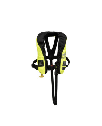 Viking You Safe Edge Harness Oppusetelig Redningsvest Sort Gul