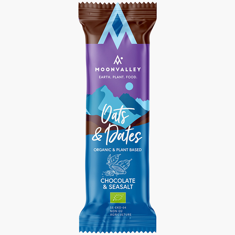 øko Havre Og Dadel Bar Chokolade Og Havsalt