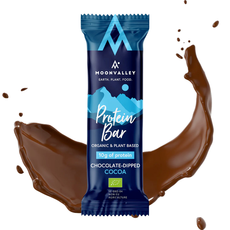 øko Protein Bar Med Chokoladeovertræk Kakao